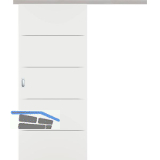 SOLIDO Donau G-TEC Blackline Schiebet�re Set Q Weiss TBA 920/2070 mm