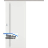 SOLIDO Donau G-TEC Blackline Schiebet�re Set 3S Weiss TBA 820/2070 mm