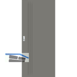 SOLIDO Donau G-TEC Blackline Schiebet�re 3S Staubgrau TBA 820/2070 mm