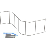 EXTE Abstandhalter Stahl S - Schlange, H�he 190 mm