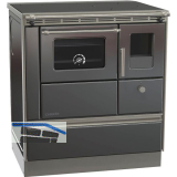 LOHBERGER Festbrennstoffherd Rega 75 Edelstahl