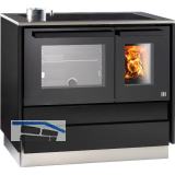 LOHBERGER Festbrennstoffherd Style 94, Schwarz