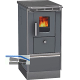 LOHBERGER Festbrennstoffherd Rega 40, Anthrazit-metallic