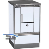 LOHBERGER Festbrennstoffherd Rega 50, Wei�