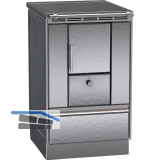 LOHBERGER Festbrennstoffherd Rega 50, Edelstahl