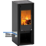 LOHBERGER Festbrennstoffherd Cook Me, Schwarz matt