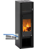 LOHBERGER Festbrennstoffherd Bake Me, Schwarz matt