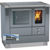 LOHBERGER Festbrennstoffherd LC 75 B Edition wei�, inkl. Stahlplatte