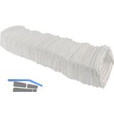 OPTIMAIRO Flexschlauch 222 x 89 Kunststoff wei�