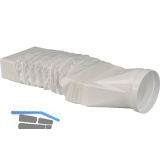 OPTIMAIRO �bergangsst�ck flexibel 222 x 89/NW 150 Kunststoff wei�