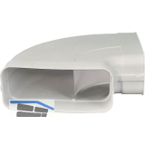 OPTIMAIRO Flachkanalbogen 90� waagerecht 222 x 89 Kunststoff wei�