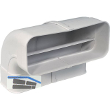 OPTIMAIRO Flachkanalbogen 90� senkrecht 222 x 89 Kunststoff wei�