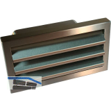 OPTIMAIRO Au�engitter 222 x 89 Edelstahl