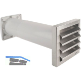 OPTIMAIRO Energiespar-Mauerkasten Aeroboy NW 150 Kunststoff wei�/Edelstahl