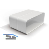 OPTIMAIRO �berschiebmuffe 222 x 89 Kunststoff wei�