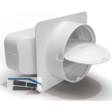 OPTIMAIRO Maueranschluss-Stutzen 222 x 89 Kunststoff wei�