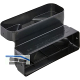 PLASMAMADE 90� Adapter Kunststoff schwarz