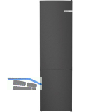 BOSCH Stand-K�hl-Gefrierkombination KGN392XCF Edelstahl Schwarz, 2030 mm
