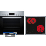 BOSCH Herd-Set HND211FH61 Edelstahl