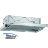 CONSTRUCTA Flachschirmhaube CD30646 mit Griffleiste Edelstahl 600 mm