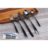 Besteckset 60 teilig �Barcelona� Schwarz