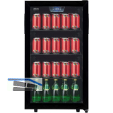 SILVA Stand-Getr�nkek�hlschrank G-KS 1696 sw mit Glast�r Schwarz