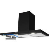 SOLIDO Wand-Dunstabzugshaube KH 17804 S Schwarz-matt
