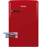 AMICA Retro Stand-K�hlschrank KS 15610 R mit Gefrierfach Rot
