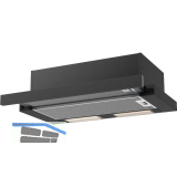 SOLIDO Flachschirmhaube FH 664 621 S Schwarz