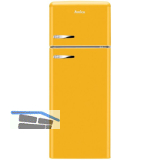 AMICA Retro Stand-K�hl-Gefrierkombination Top Freezer KGC 15633 Y Gelb