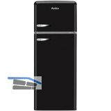 AMICA Retro Stand-K�hl-Gefrierkombination Top Freezer KGC 15634 S Schwarz