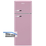 AMICA Retro Stand-K�hl-Gefrierkombination Top Freezer KGC 15636 P Rosa
