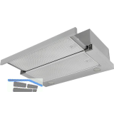 SOLIDO Flachschirmhaube FH 652 500 E Edelstahl