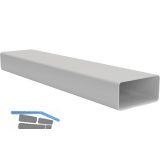 OPTIMAIRO Flachkanal 111 x 54 1000 mm Kunststoff wei�