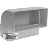 OPTIMAIRO Flachkanalbogen 90� senkrecht 111 x 54 Kunststoff wei�