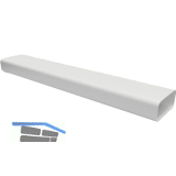 OPTIMAIRO Flachkanal 175 x 80 1000 mm Kunststoff wei�