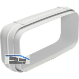 OPTIMAIRO Flachkanalverbinder 175 x 80 Kunststoff wei�