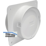 OPTIMAIRO Maueranschluss-Stutzen NW 150 Kunststoff wei�