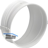 OPTIMAIRO Rundrohrbogen 15� NW 150 Kunststoff wei�