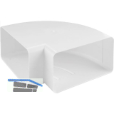 Flachkanal Kurve horizontal 90� Kunststoff, System 150