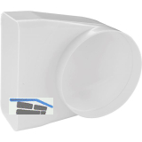 Flachkanal-/Rundrohr Umlenkst�ck 90� Kunststoff, System 125