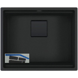 SOLIDO Unterbau-Sp�le Kubus KNG 110-52 mit Druckknopf, Schwarz