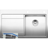 SOLIDO 2D-Sp�le Divon II 45 S-IF, 860 x 510 mm Tropfteil links, Edelstahl