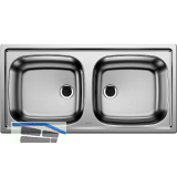 SOLIDO Einbausp�le Top EZ 8 x 4 Edelstahl