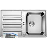 BLANCO 2D-Sp�le Classic Pro 45 S-IF Edelstahl mit Drehknopfgarnitur reversibel