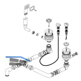 BLANCO Ab- und �berlaufgarnitur 2 x 3,5" 217492