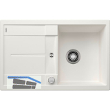 BLANCO Einbausp�le Metra 45 S mit Drehknopfgarnitur Wei�, reversibel