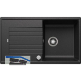 BLANCO Einbausp�le Zia 5 S Anthrazit mit Drehknopfgarnitur, reversibel
