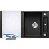 BLANCO Einbausp�le Axia III 5 S mit Glas Schneidbrett Anthrazit, reversibel