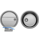 BLANCO Einbausp�le Rondoset Edelstahl